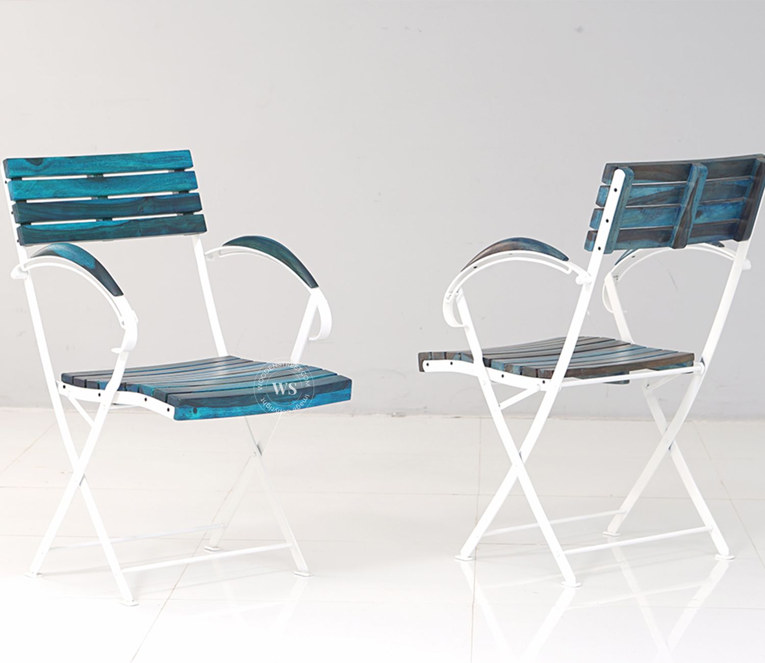 Flair Square Table and Chair Set (Blue)